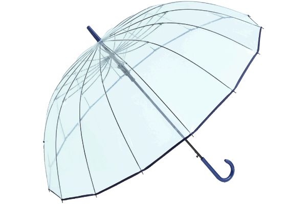 １６本骨透明ジャンプ傘