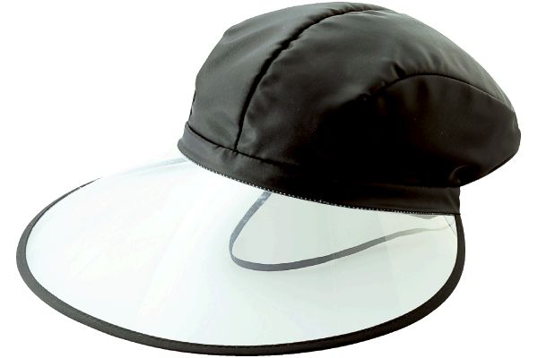 視界が広いレインキャスケット