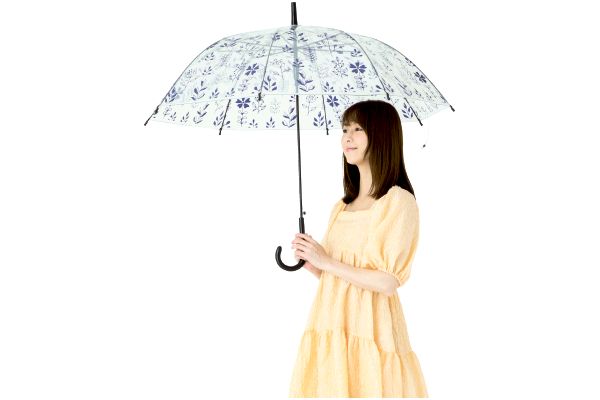 透明プリントジャンプ傘