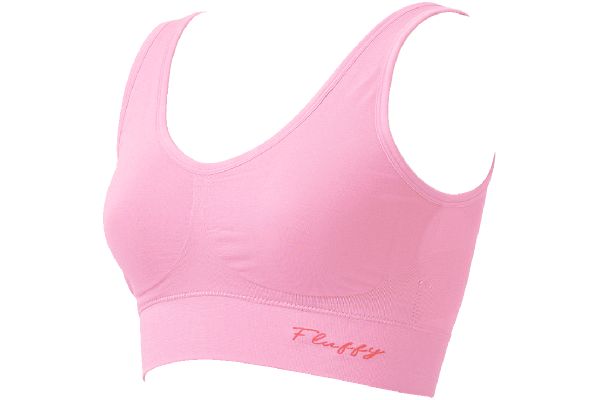 Fluffy軽やかブラ Ｍ〜Ｌピンク