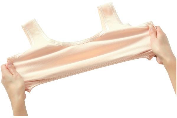 綿１００％わたしサイズのらくちんブラジャー