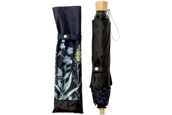 ＵＶ遮熱遮光折傘 ボタニカル