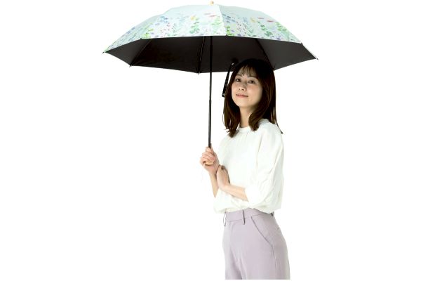 ＵＶ遮熱遮光折傘 ボタニカル