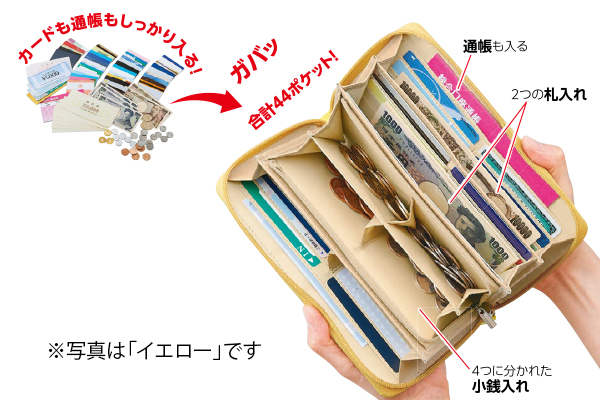 ３６カードたっぷり仕分け財布