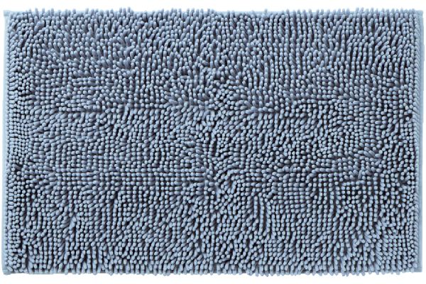 マイクロファイバー吸水速乾バスマット　大判 50×80ｃｍブルーグレー