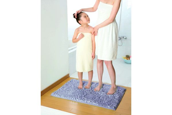 マイクロファイバー吸水速乾バスマット　大判