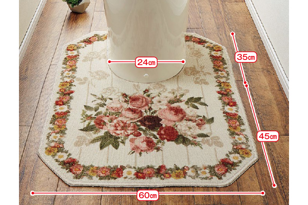 トイレマット（エレガントローズ）