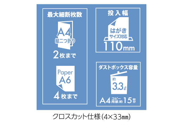 パーソナルシュレッダ　デスクトップ