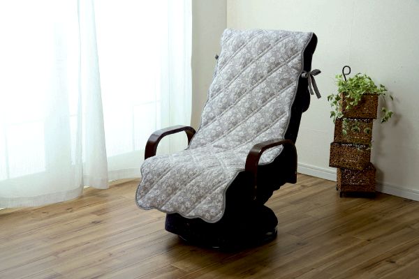 ジャガード織の花柄座椅子カバー