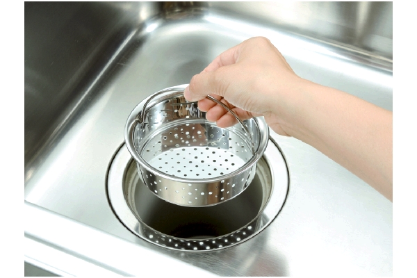 抗菌ステンレス排水口ゴミ受け