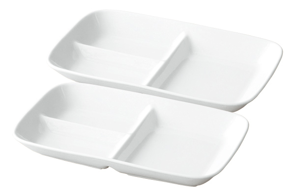 町のレストランの仕切りプレート