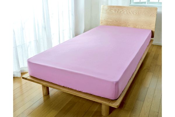 無地カラーボックスシーツ　ダブル