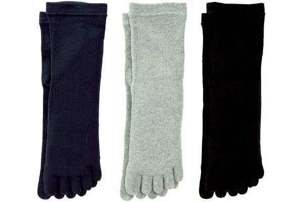 匠の技こだわり　綿のメンズ5本指ソックス