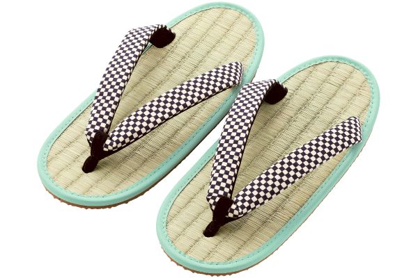 ケンコーミサトっ子（大人用） ２３ｃｍ藍市松