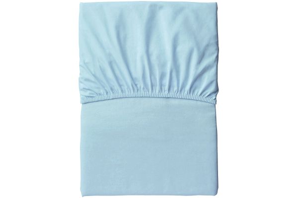 国内三河産厚地ボックスシーツ シングルブルー