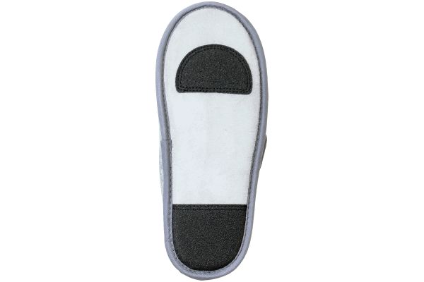 たんぽぽ日和ルームシューズ前開き　グレー