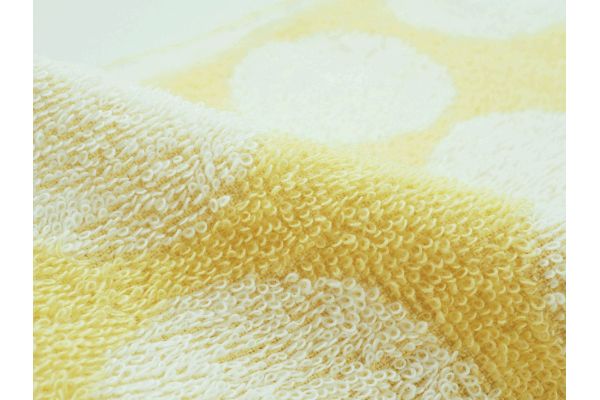 スマイルドットフェイスタオル