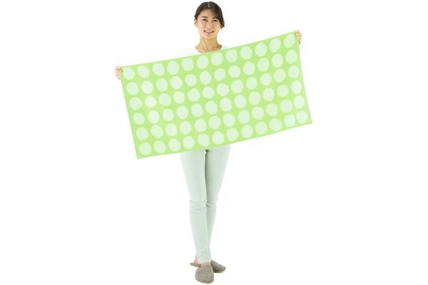 スマイルドットミニバスタオル