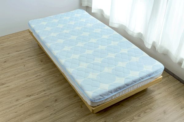 綿100％ガーゼ敷きパッド　2色組　１００×２００ｃｍ