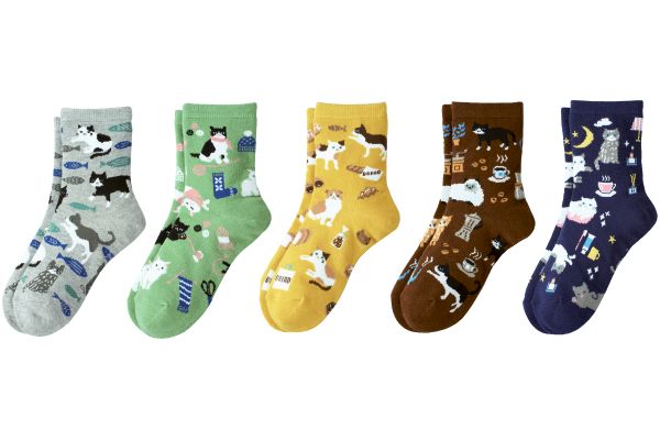 ほっこりねこ時間ソックス