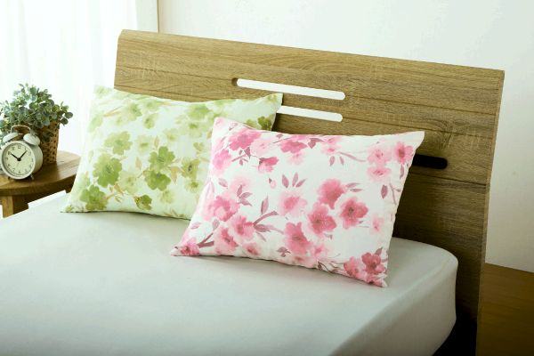 国産　綿100％枕カバー　さくら （2色組）35×50ｃｍ