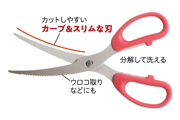 [色おまかせ]包丁がいらないキッチンばさみ
