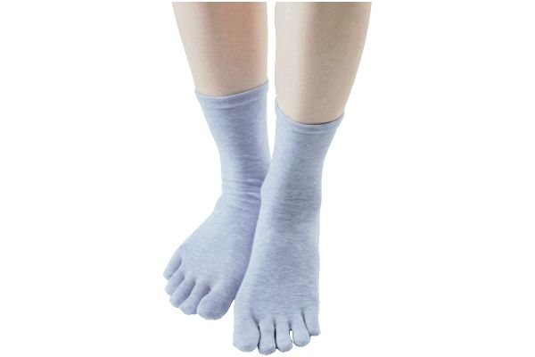 肌コットンゆったり５本指ソックス