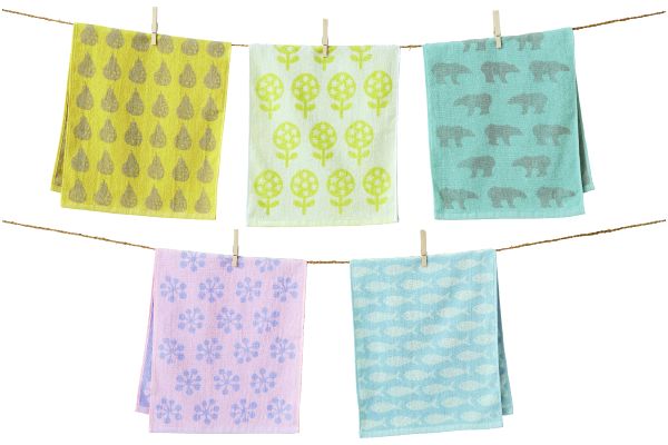 まいにち北欧調フェイスタオル（キートス）