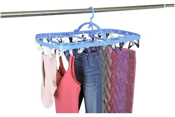 【ネット限定】分けて干せる角ハンガー　（44ピンチ）