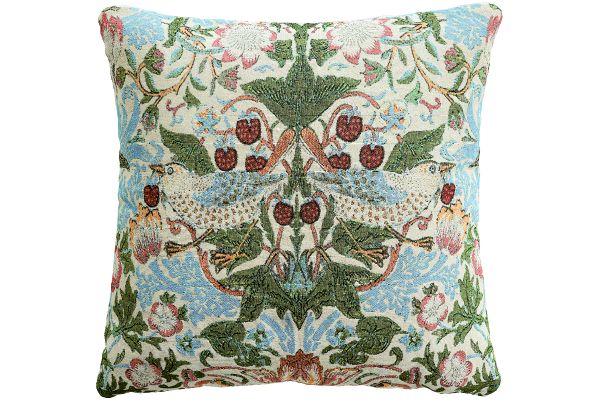 モリスワールドコレクション　ジャガード織りクッションカバー アイボリー