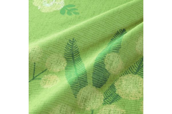 透けて見えにくい　ロングレースのれん　ミモザ