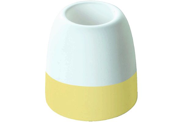 【ネット限定】多孔質セラミックハブラシスタンド　　　イエロー