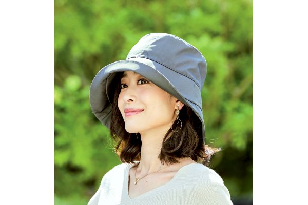 小顔魅せ目深にかぶれるＵＶ帽子
