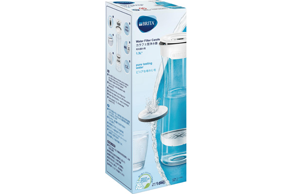 【ネット限定】カラフェ型浄水器　　マイクロディスクカートリッジ１個入　0.34L（ろ過水容量）