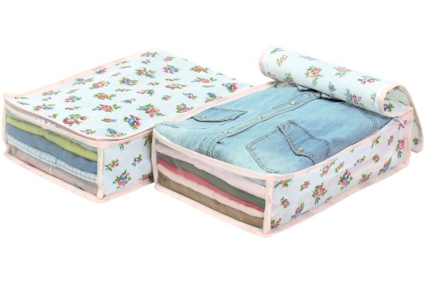 このサイズが欲しかった！高１０ｃｍ　衣類整理袋　プチローズ