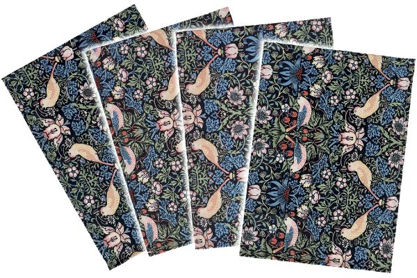 はっ水ランチョンマット　モリスいちご泥棒