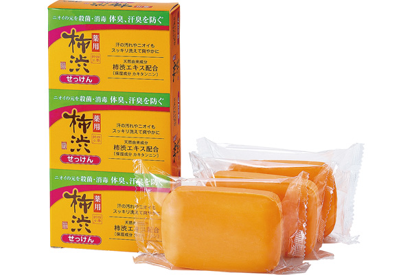 ［四季折々］薬用柿渋せっけん　3個パック