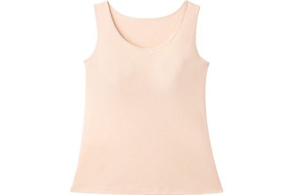 綿１００％快適ブラタンクトップ