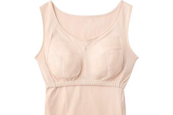 綿１００％快適ブラタンクトップ