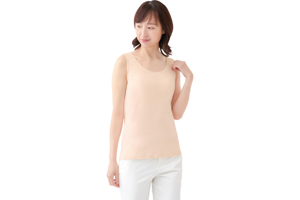 綿１００％快適ブラタンクトップ