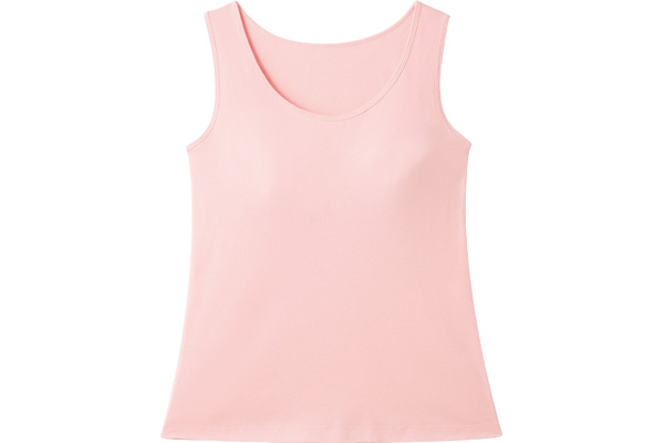 綿１００％快適ブラタンクトップ