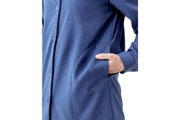 スラブ織りポケット付きシャツジャケット