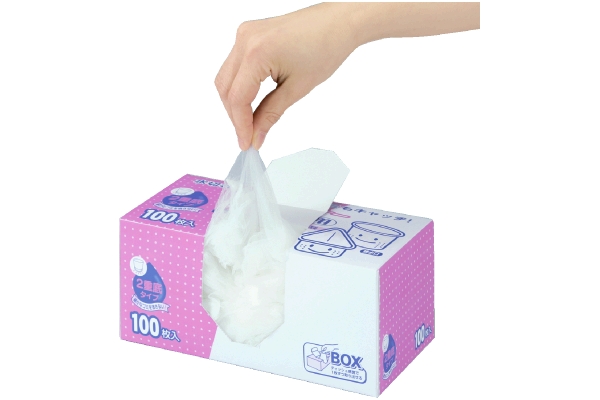 ストッキングタイプ水切り袋２重底タイプ（100枚入）