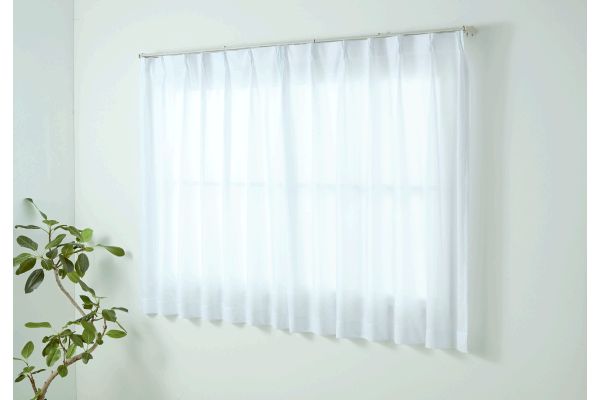 遮熱・ＵＶカットミラーレースカーテン （２枚組）１００×１３３ｃｍ