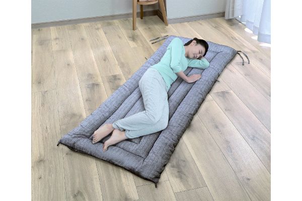 先染め綿しじら　ごろ寝長座布団