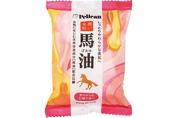 【ネット限定】ペリカンファミリー石鹸　馬油　（80ｇ×2P）　　