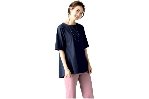 汗じみが目立ちにくいさらさらＴシャツ