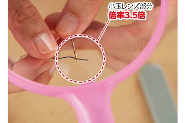 手持ち＆卓上で使える拡大鏡