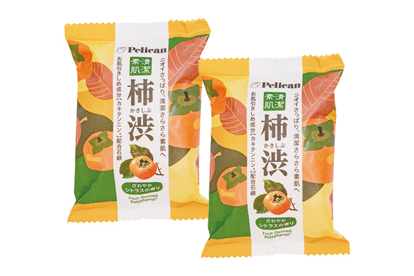 【ネット限定】[ペリカン]ファミリー石鹸　柿渋　（80ｇ×2P）　　
