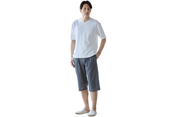 高島ちぢみ メンズ涼感ゆったりホームパンツ